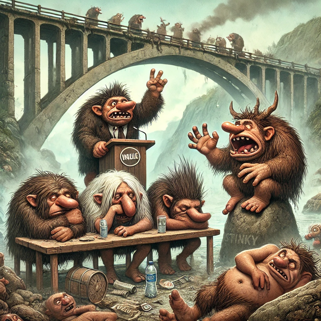 The Wild World of Troll Politics: A Battle of Grumps