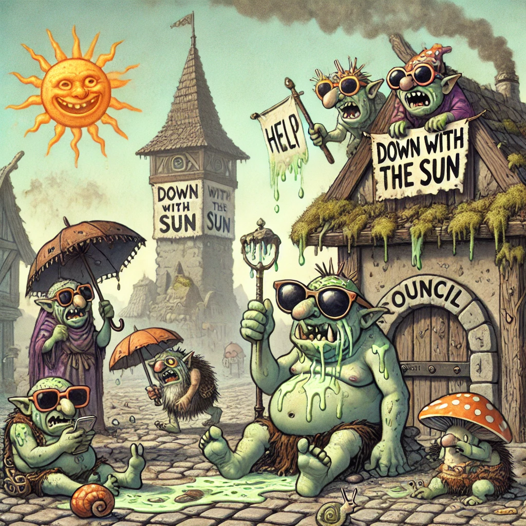 “SUN EMERGES OVER TROLLHEIM – RESIDENTS FLEE IN TERROR”