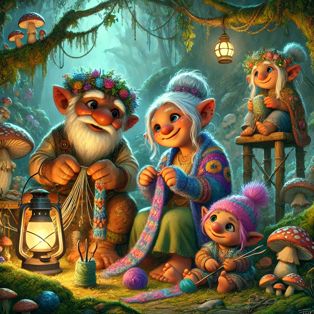 Mosswood’s Young Trolls Craft Enchanted Garments to Aid Elderly
