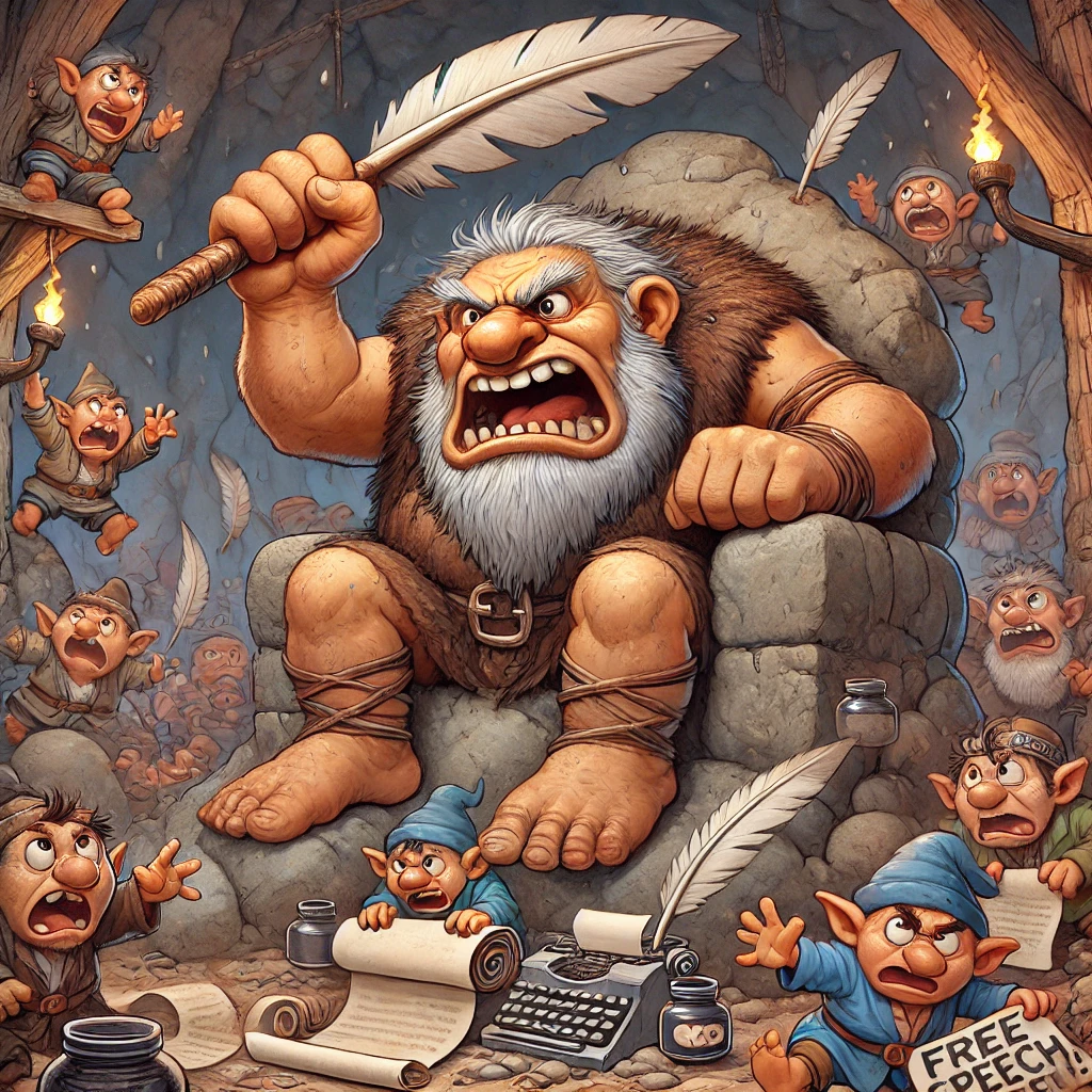 Troll King Gormak’s Media Purge: Voice of Trollheim Silenced!