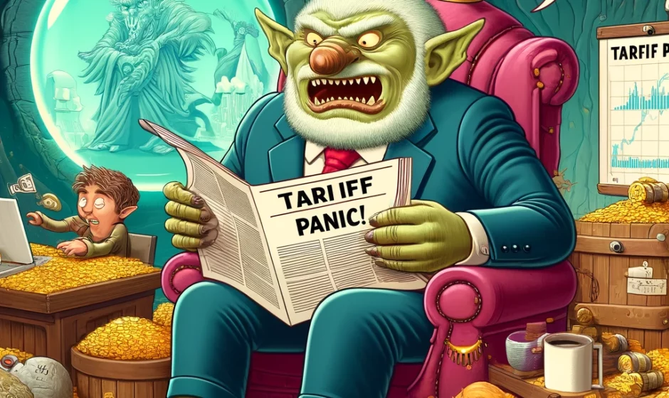Troll Market in Turmoil as King Drumpf's Tariff Tantrum Rattles Investors