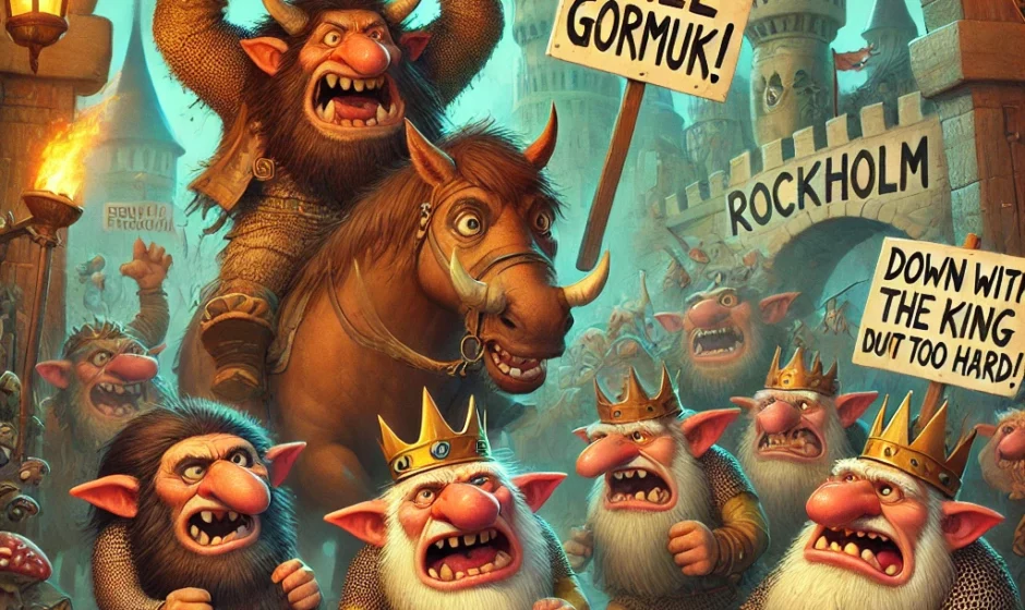 Trollheim in Turmoil: Chief Gormuk's Arrest Sparks Massive Protests