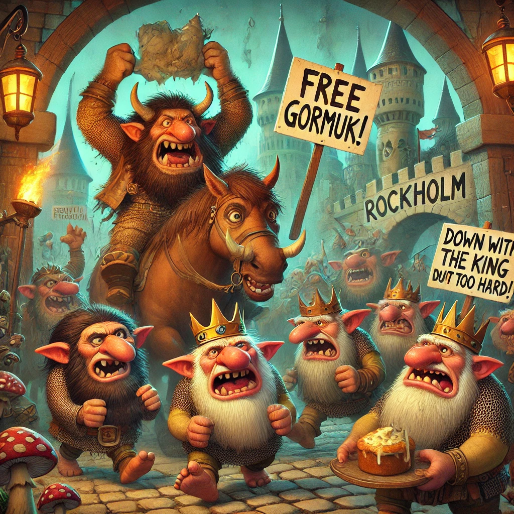 Trollheim in Turmoil: Chief Gormuk’s Arrest Sparks Massive Protests