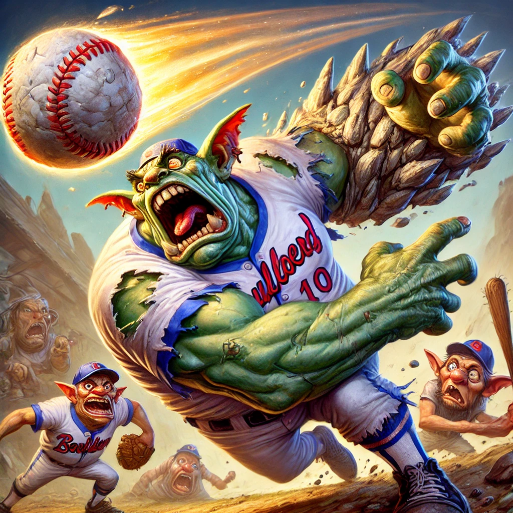 Trollblood Boulders’ Star Pitcher Faces Armageddon: The Curse of the 100-MPH Boulder Toss Claims Another Victim!