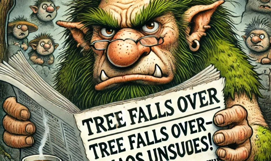Moss Residents Outraged as Tree Dares to Fall Over