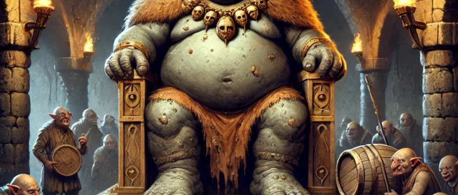 Troll King Gormak's Lavish Feast Amidst Clan Starvation Sparks Outrage