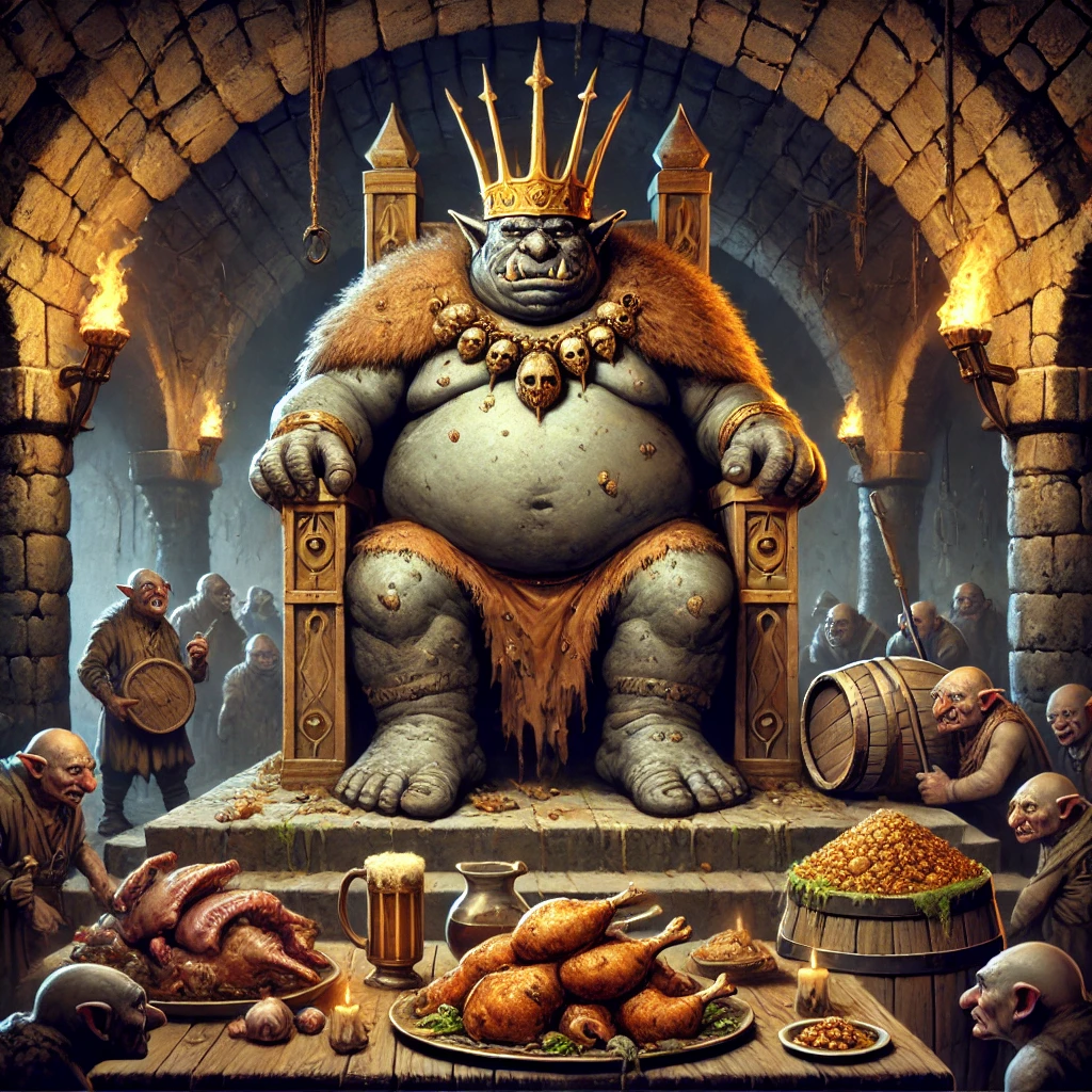 Troll King Gormak’s Lavish Feast Amidst Clan Starvation Sparks Outrage