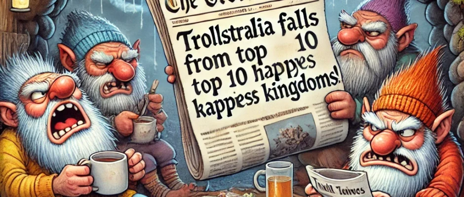 Trollstralia Drops Out of Top 10 Happiest Troll Kingdoms