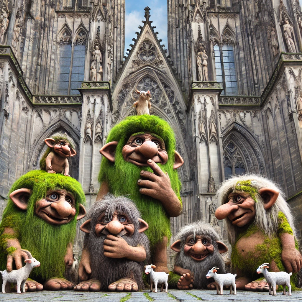 Trolls Visit Kölnerdomen: A Rocky Adventure in Germany