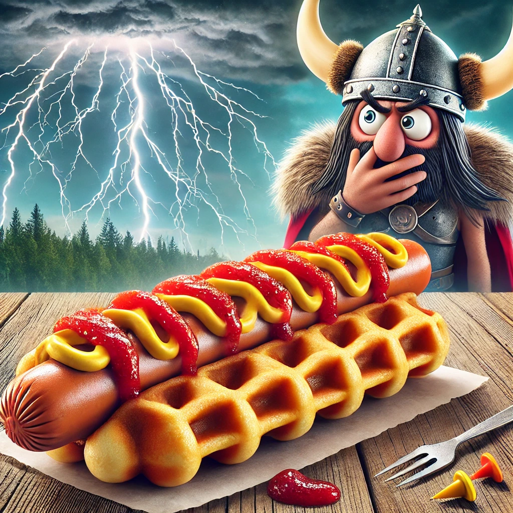 Moss, Norway – Culinary Genius or Hexed Breakfast? Locals Shove Hotdogs Into Waffles and Call It Culture