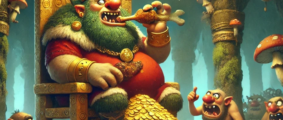 Troll King Gorm's Reign Teeters Amidst Corruption Quagmire