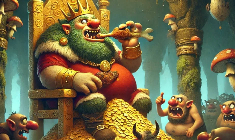 Troll King Gorm's Reign Teeters Amidst Corruption Quagmire