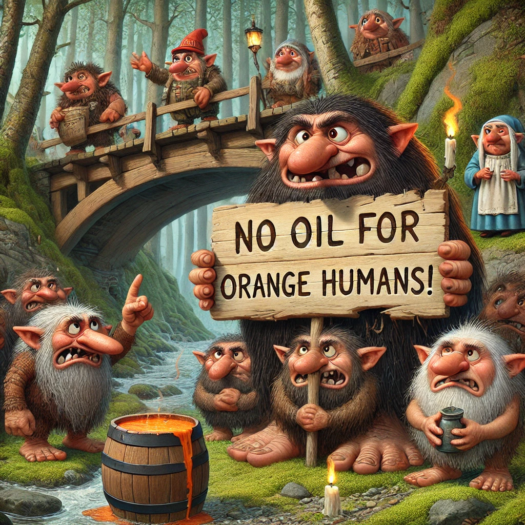 TrollOil AS Denies Oil to the USA, Citing “Excessive Orange Human Activity