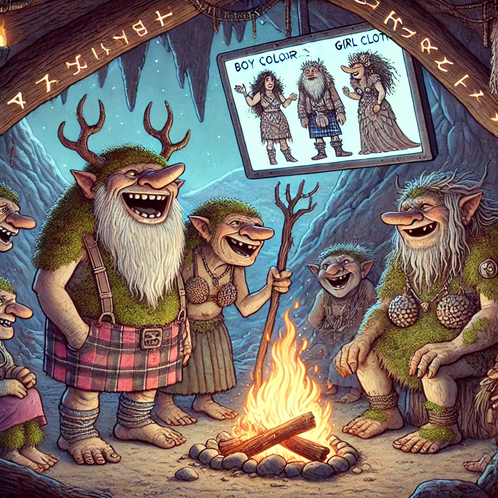 HUMANS STILL FIGHTING OVER “GIRL COLORS” AND “BOY CLOTHES”: TROLLS CONFUSED, AMUSED, AND SLIGHTLY CONCERNED