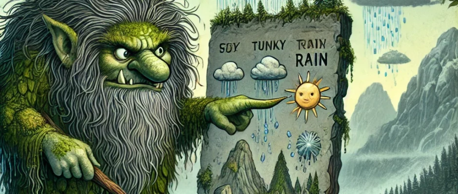 “If you're happy about today’s forecast, I’m crawling back into my cave in protest.”