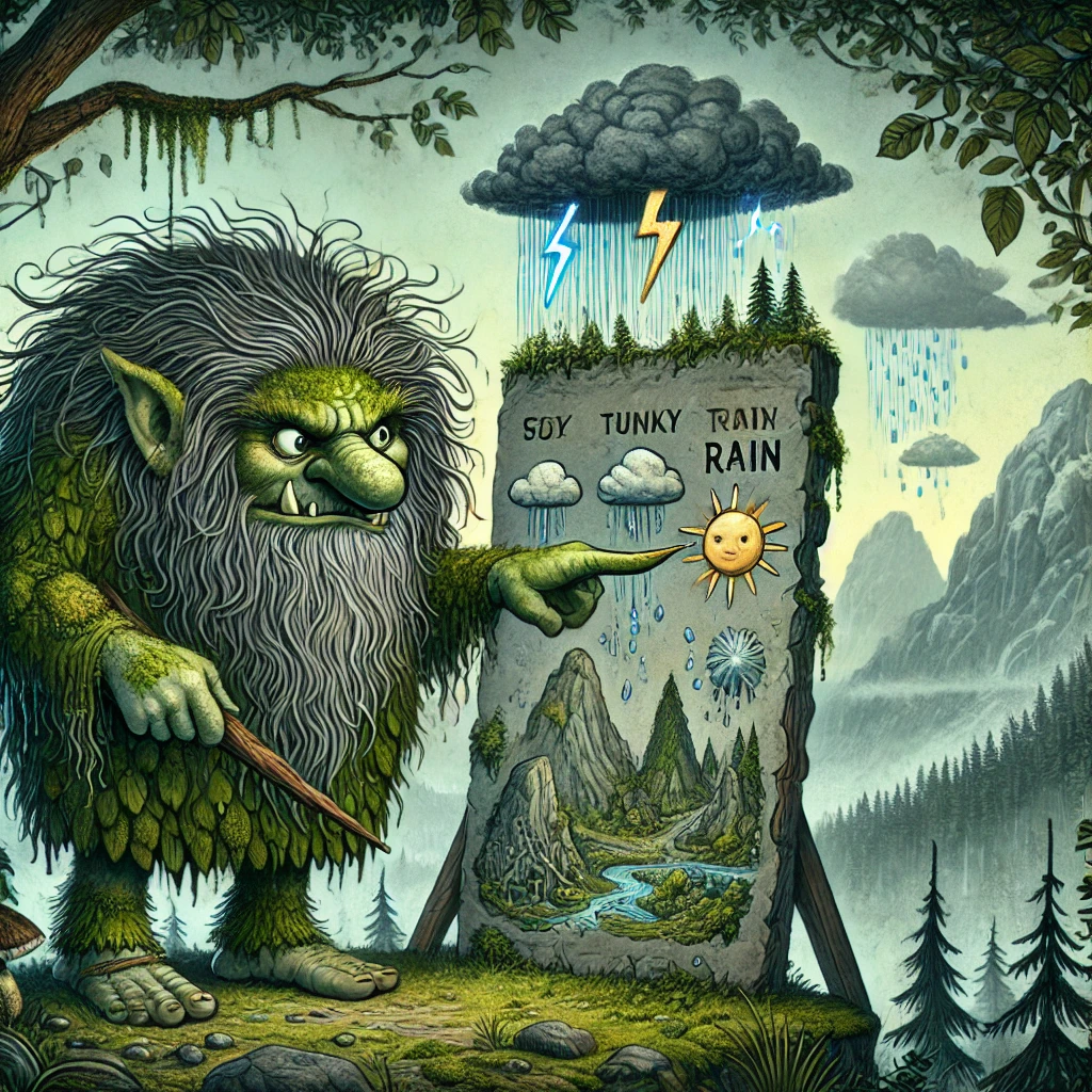 “If you’re happy about today’s forecast, I’m crawling back into my cave in protest.”