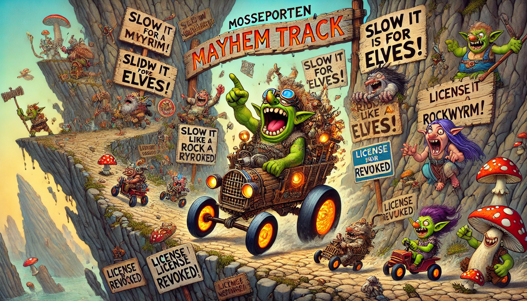Mossy Mayhem: Speed Fiends Turn Mosseporten into Madness