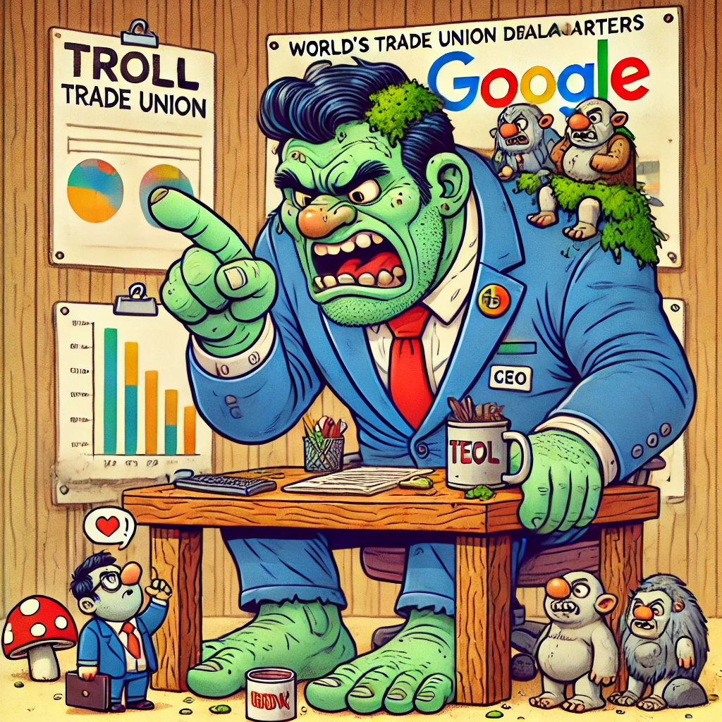 Trolls Threaten to Tax Human Tech Giants Over Trade Disputes