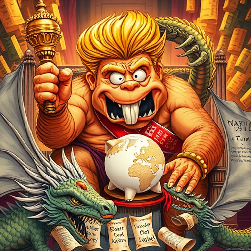 Troll King Trumposaurus Rex Unleashes Trade Chaos: A Masterclass in Diplomatic Disaster
