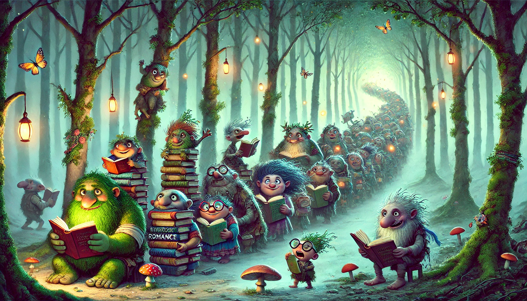 ?✨ Trollfolk Unite to Save the Books! 300 Trolls Form a Book Brigade in Gladegan to Help Beloved Book Nook ✨?
