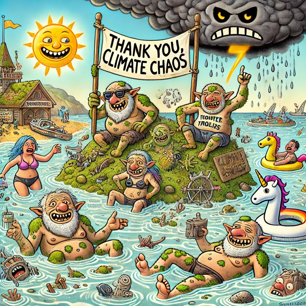 Finally, the Humans Are Losing: Global Warming Brings More Rain, Less Joy