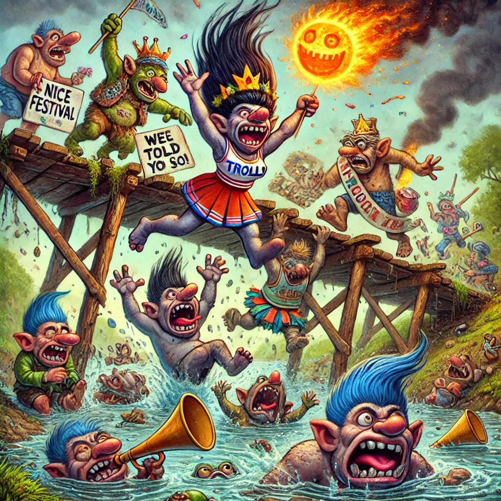 “Bridge to Dumm’en Collapses Under Weight of Delusionally Optimistic Festival Parade”