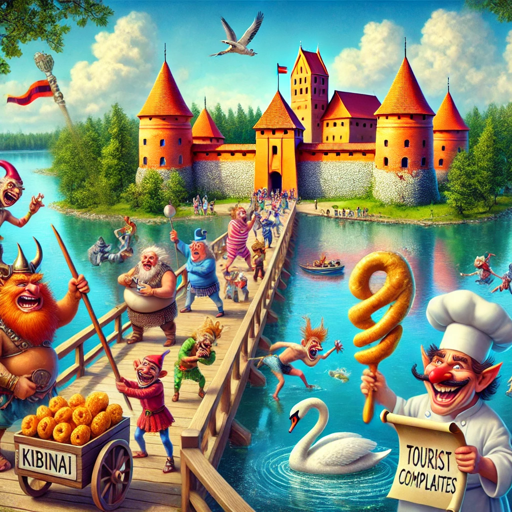 “Trakai Island Castle – Where Troll Knights Still Argue About Who Forgot the Mead”