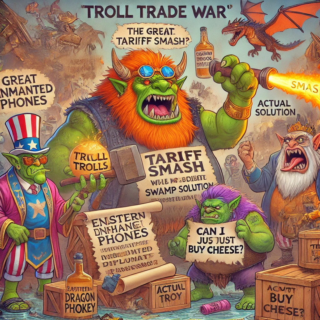 BIG ORANGE TROLL BREAKS TRADE, SURPRISES NO ONE